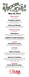 Cuba Libre menu to benefits PAWS