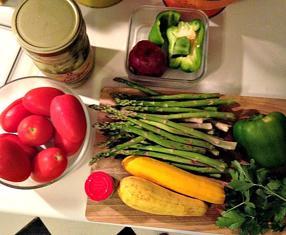 Veggies pre paella