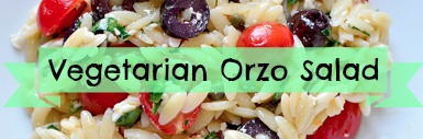 Chilled Vegetarian Orzo Salad