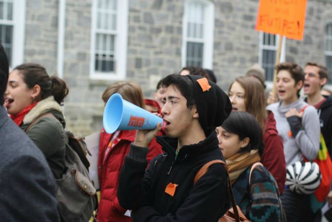 Swarthmore Students for Divestment - Dec 2014 Rally