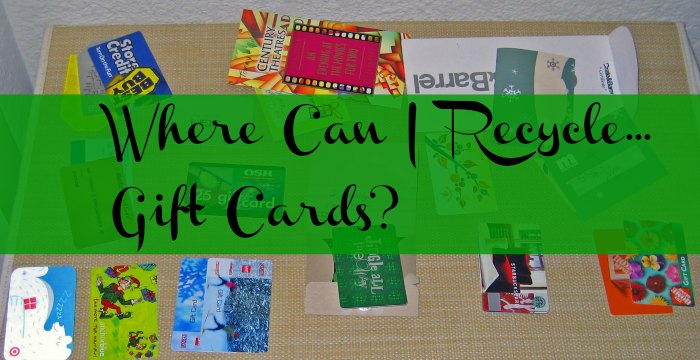 Where to Recycle Gift Cards: WCI Weds