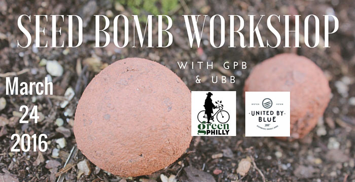 Join us for a Seed Bomb Workshop on 3/24 with UBB!