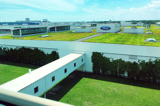 Ford Factory green roof