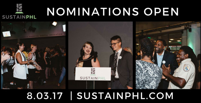 Nominations Open for SustainPHL 2017