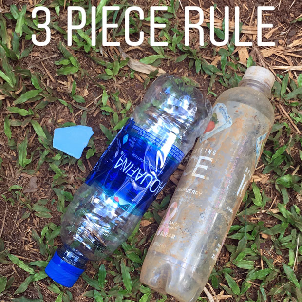 3 piece rule take out trash