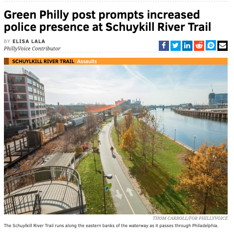 Green Philly post prompts police presence