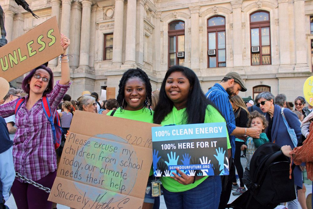 Philly Global Climate Strike 2019 Aaliarah Rice & Grae Allen
