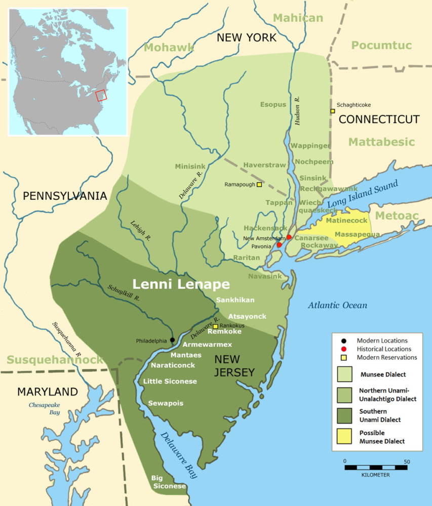 Lenape map